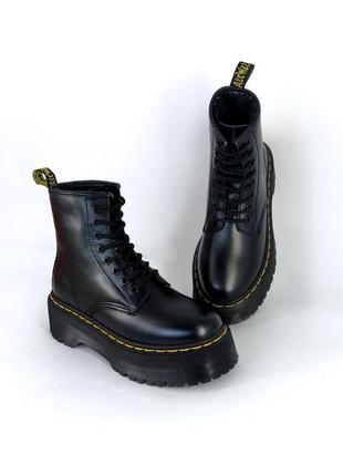 Ботинки женские dr martens 1460 bex black fur