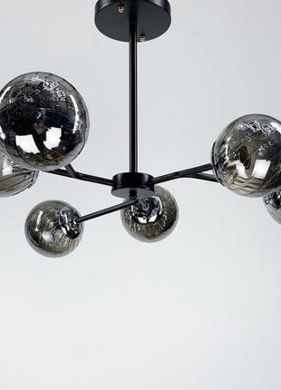 Стельова лофт люстрана 6/10 плафонів в білому корпусі 92_117