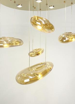 Стельова люстра water drops3 фото