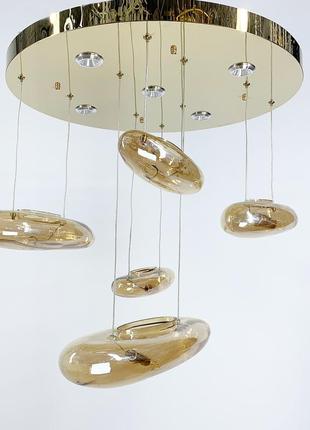 Стельова люстра amber water drops am
