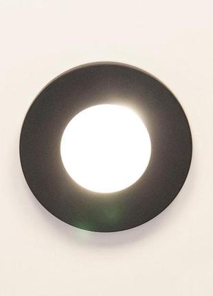 Современный влагозащищенный точечный светильник, серия "aluminium" 160b-40-bk5 фото