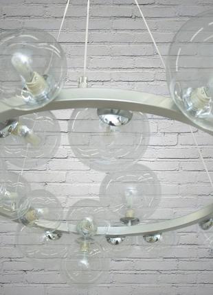 Підвісна лофт люстра - "бульбашки" на 15 ламп 1948-15hr2 фото