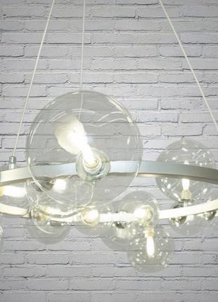 Підвісна лофт люстра - "бульбашки" на 15 ламп 1948-15hr3 фото
