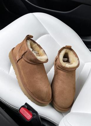 Угги угги угги ugg ultra mini chestnut