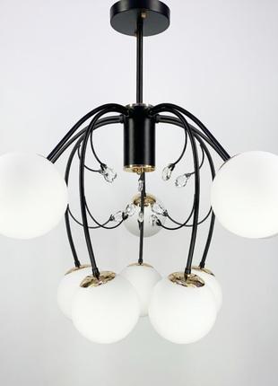 Стельова лофт люстра на 6 або 10 плафонів в двох кольорах 1170_1834