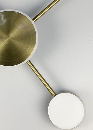 Стельова led люстра-супутник кольору латунь.