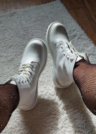 😍dr. martens sinclair mono white lux (сьемная змейка) 😍4 фото