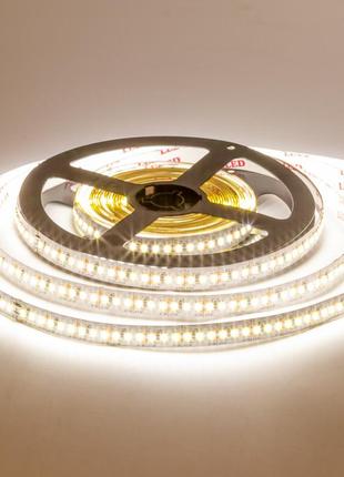 Led стрічка 12в avt тепла біла smd3014 204led/m ip20, 1м