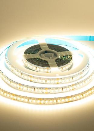 Led стрічка avt 24в біла тепла smd2835 168led/m ip20, 1м