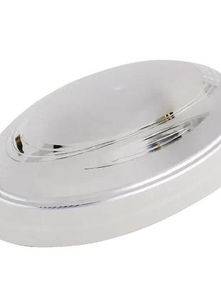 Світильник пластиковий овал нінова білий