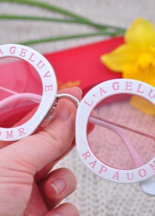 Красивые солнцезащитные  круглые очки расподажа в стиле gucci