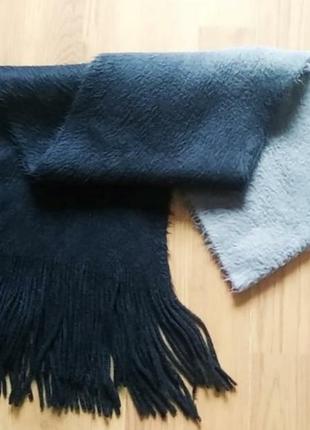 Стильный шарф омбре h&amp;m черно-серый2 фото