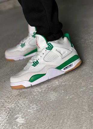 Кросівки nike air jordan 4 retro sb green