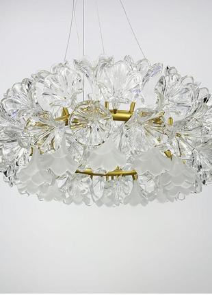 Дизайнерська люстра зі скляними елементами 429 613