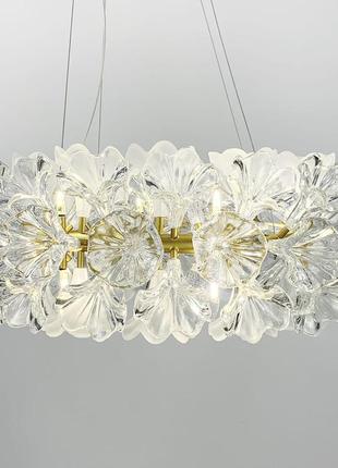Дизайнерська люстра зі скляними елементами 429 613