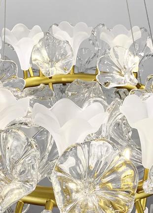 Дизайнерська люстра зі скляними елементами 429 613