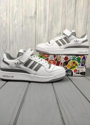 Adidas forum low white gray. copy