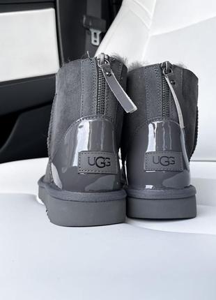 Угги угги угги- ugg zip mini grey lacquer 1 zip