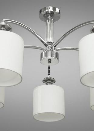Современная люстра с абажурами на 5 ламп 1018/5hr.
