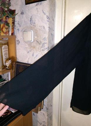 Женственная,"шифоновая" блузка с подкладкой и вышивкой пайетками,большого размера,индия5 фото