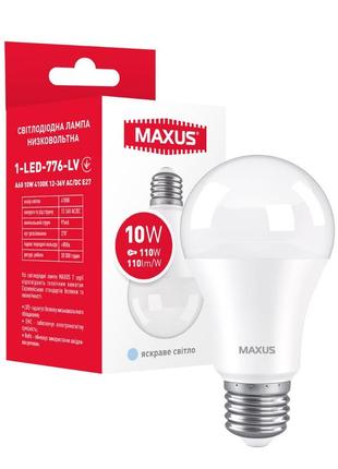 Светодиодная лампа низковольтная 1-led-776-lv maxus a60 10w 4100k 12-36v ac/dc e271 фото