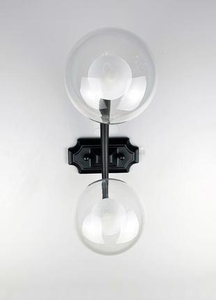 Дизайнерский настенный светильник с двойным плафоном.8 фото