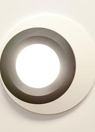 Сучасний світильник точковий серія "aluminium" 160-wh-bk-a01