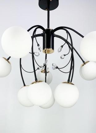 Стельова лофт люстра на 6 або 10 плафонів в двох кольорах 1170_1833