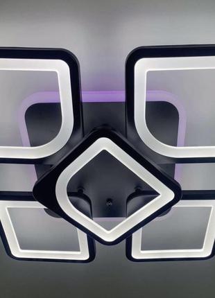 Потолочная светодиодная люстра bk с rgb 1731_2600