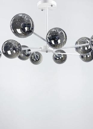 Стельова лофт люстрана 6/10 плафонів в білому корпусі 93_120