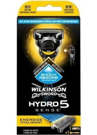 Станок для бритья wilkinson sword hydro 5 sense energize + кассета