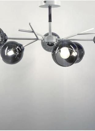 Стельова лофт люстра в білому корпусі на 6 ламп 696_978