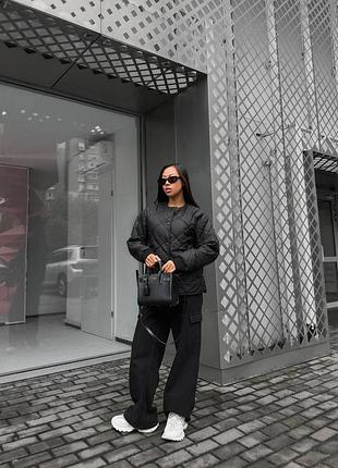 Стильная трендовая куртка стеганая короткая плащевка базовая