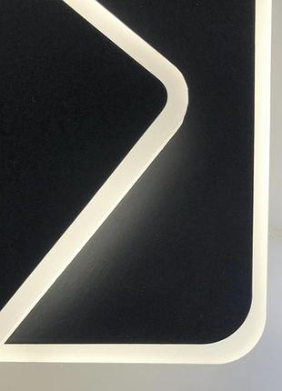 Стельовий або настінний led світильник-трансформер на три квадрати4 фото