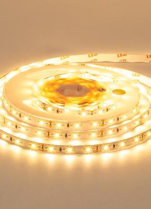 Led стрічка 12в тепла біла motoko smd2835 60led/m ip20, 1м