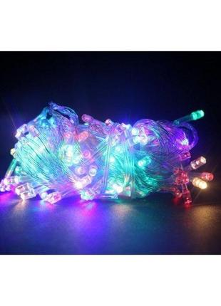 Гирлянда светодиодная новогодняя цветная 500 led 28 м | гирлянда электрическая| новорічна гірлянда|3 фото