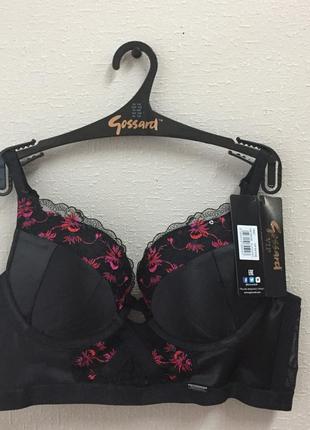 Бюстгальтер gossard  satine 16401 black/red 24 фото