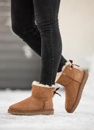 Женские ugg classic mini bailey bow