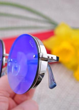 Красивые круглые солнцезащитные очки с боковой шорой gian marco venturi gmv8591 фото