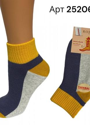 Термо носки женские махровые зимние теплые thermal р 38-40 roff арт 25206 микс4 фото