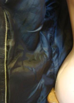 Куртка кожаная коричневая 40 s/m10 фото