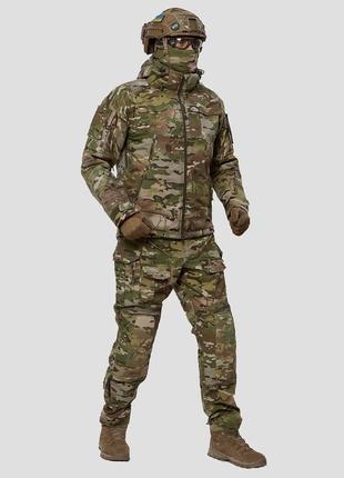 Комплект військової форми, зимова куртка + штани з наколінниками uatac multicam original