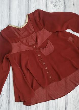С-м crafted блуза шифон удлиненная5 фото