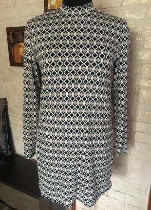 Трикотажная блуза ромбики