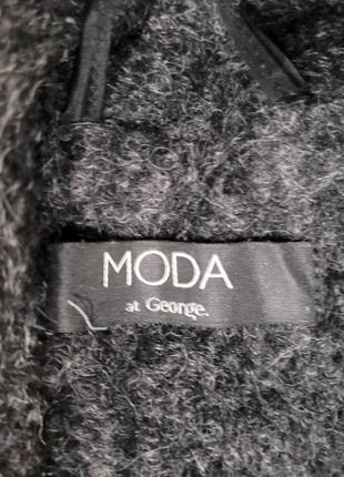 Пальто графитового цвета в идеальном состоянии, очень теплое от бренда moda at george s р.2 фото