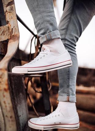 Кроссовки converse “white“3 фото