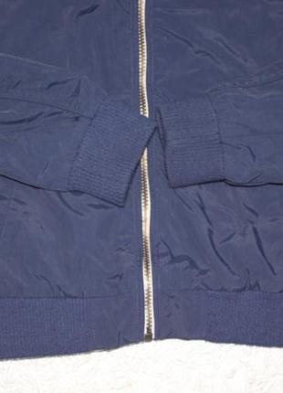 Стильная синяя куртка ветровка george на 8-9 лет2 фото