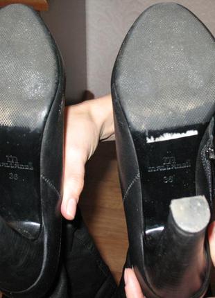Демісезонні чоботи з натуральної шкіри mallanee 36 р.4 фото
