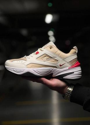 Nike m2k tekno beige red