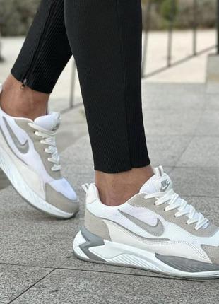 Nike racer white silver